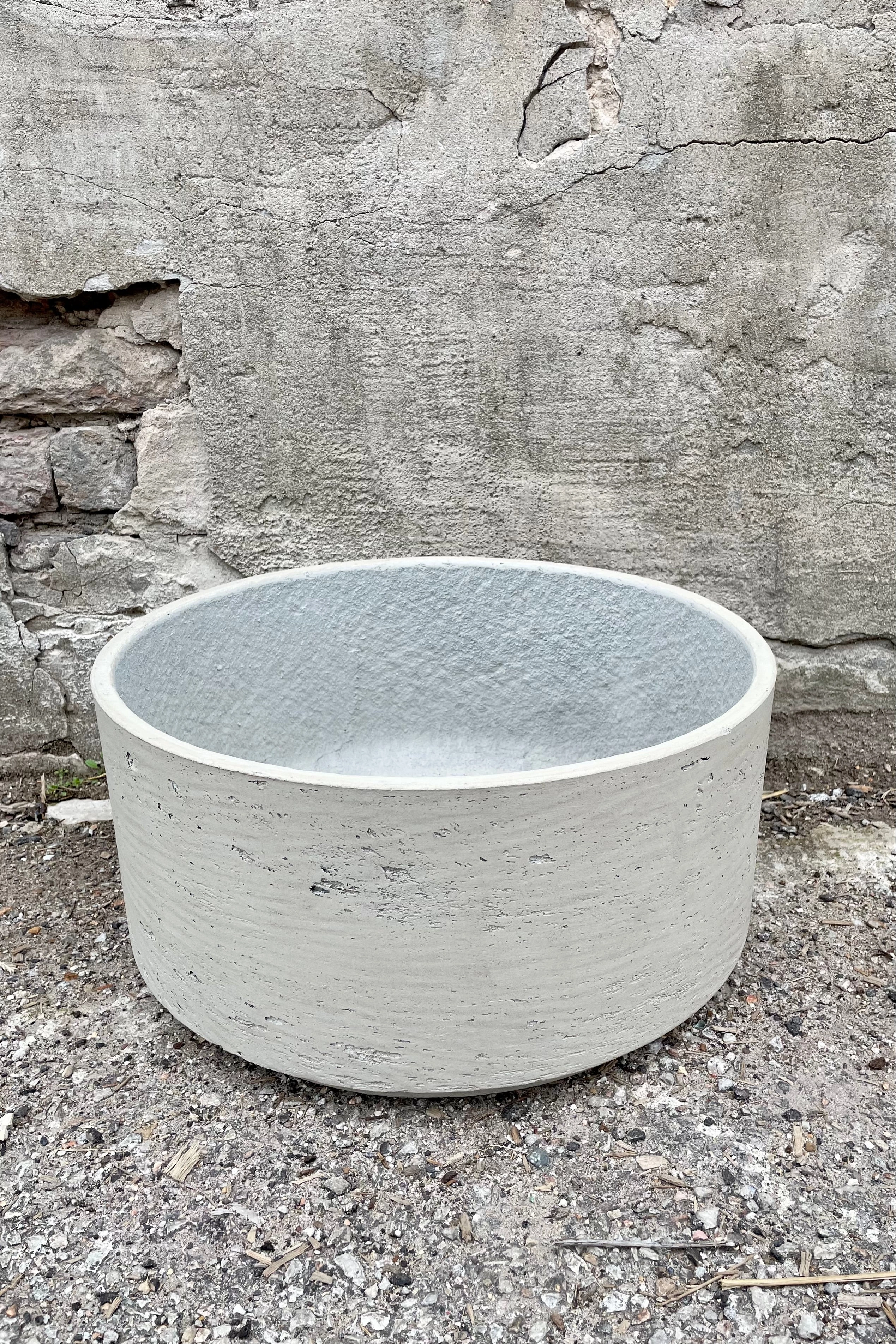 Eli Bowl Grey Washed Large