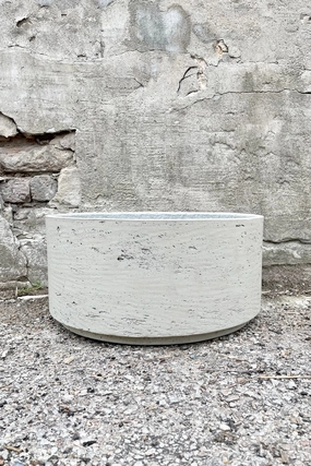 Eli Bowl Grey Washed Large,indoor flower container