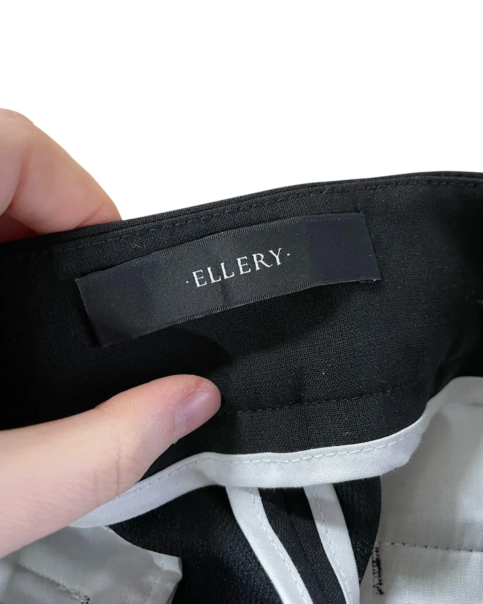 Ellery Weite Hose in Schwarz aus Polyester
