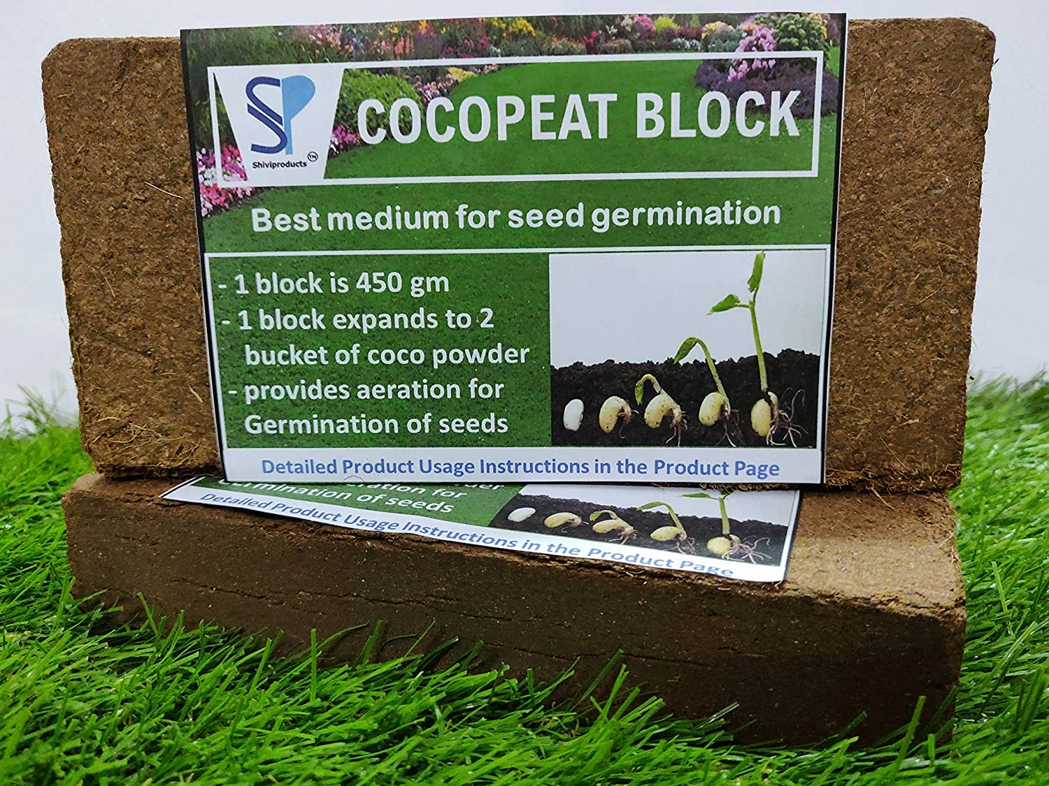 Epsom Salt and Cocopeat Block Free Coriander Seeds