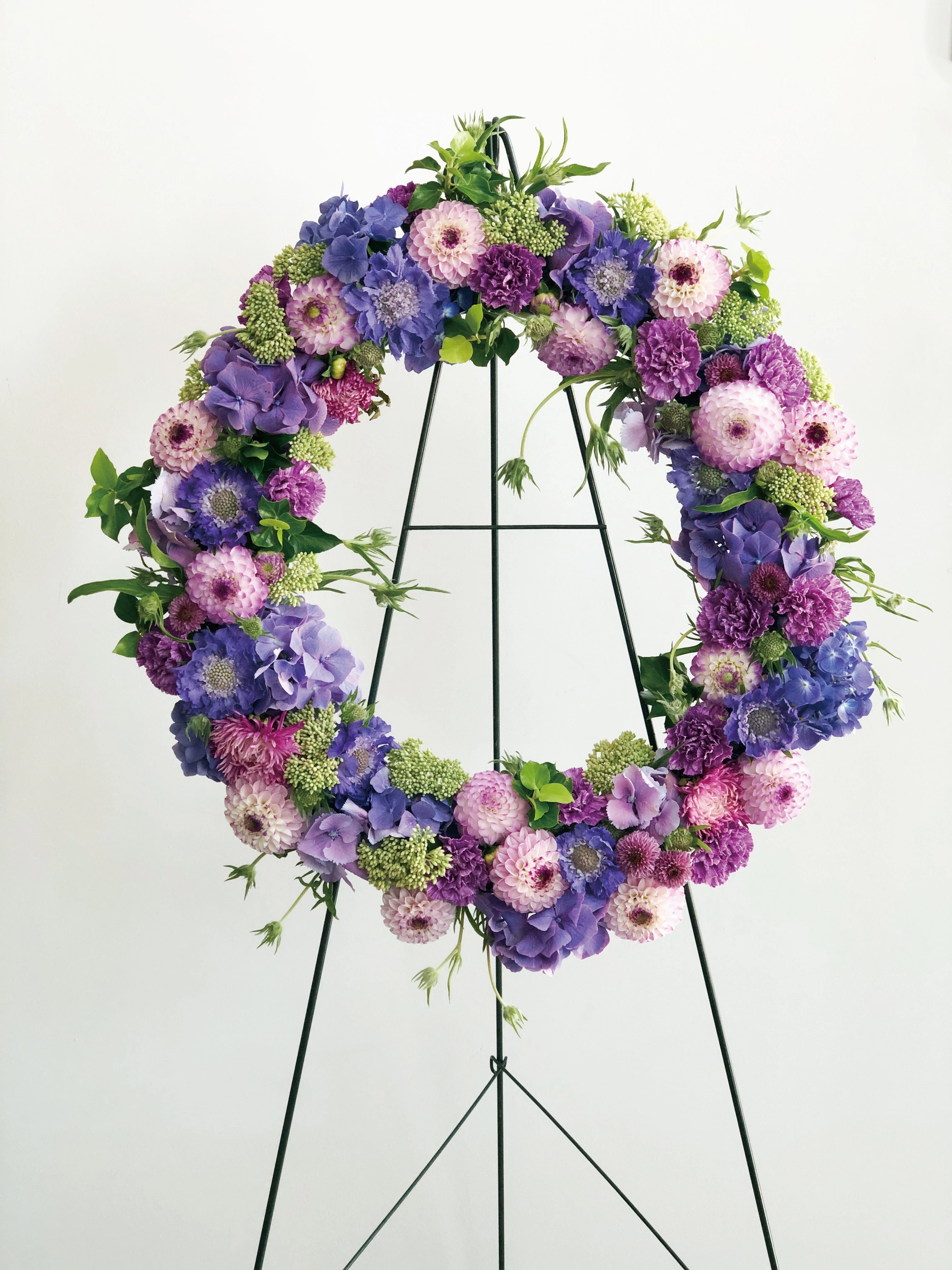 ER-2 Bicolour or Multicolour Wreath,romantic flower gift
