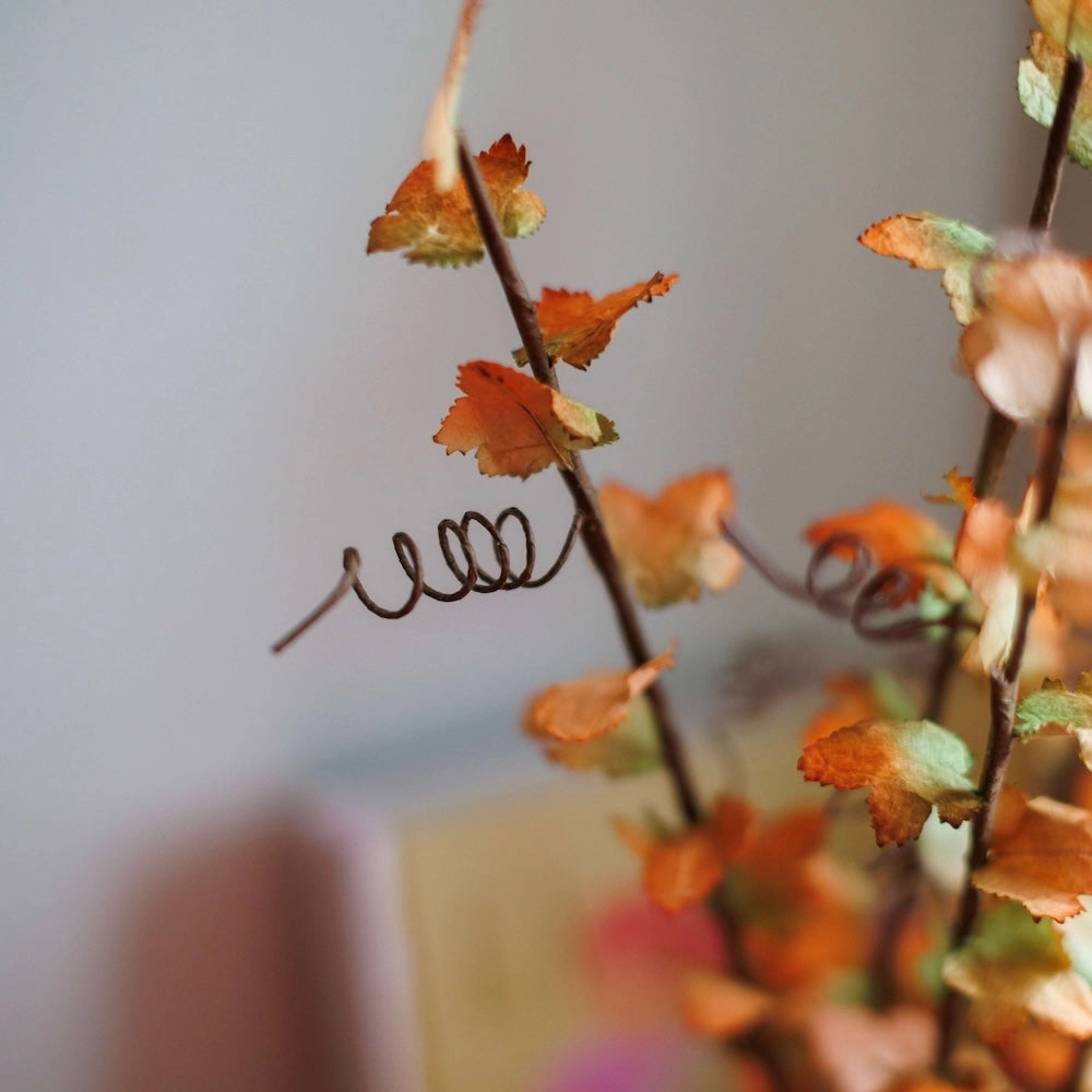 Erable en papier orange