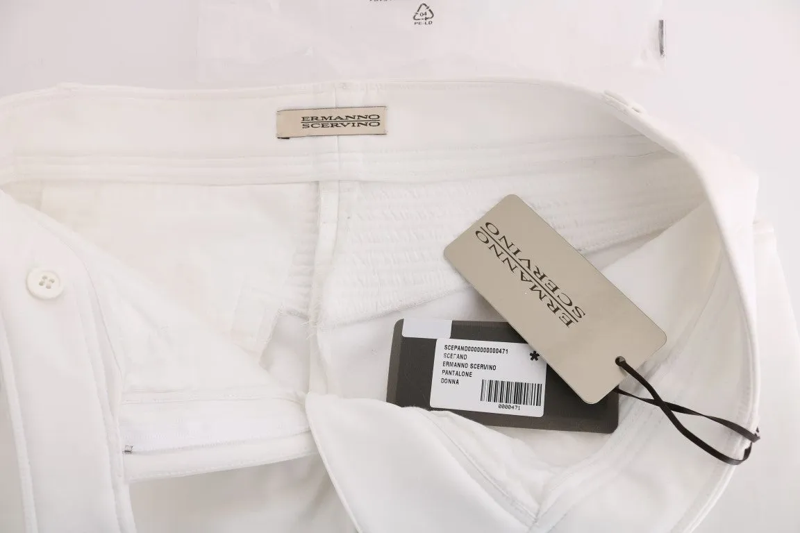 Ermanno Scervino Chic Slim Fit Baumwoll-Hose für Damen