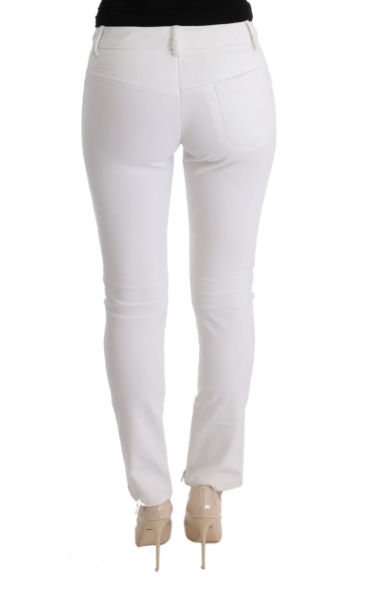 Ermanno Scervino Chic Slim Fit Baumwoll-Hose für Damen