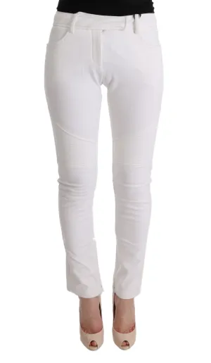 Ermanno Scervino Chic Slim Fit Baumwoll-Hose für Damen