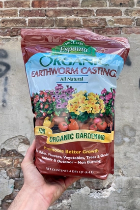 Espoma Earthworm Castings,potted plant decor