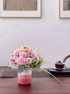 Eternal Pink,realistic flower bouquet 