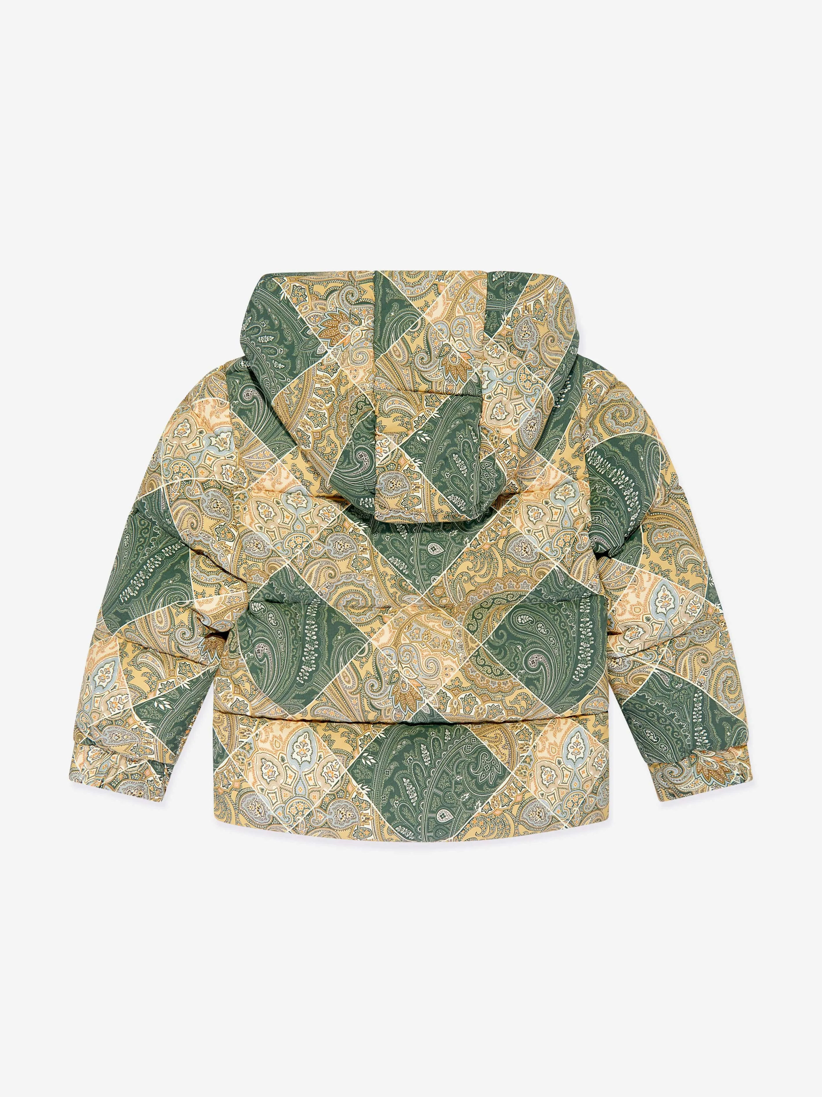 Etro Boys Paisley Steppjacke in Grün