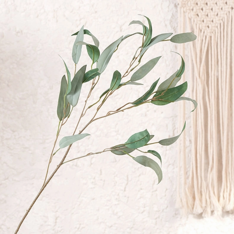 Eucalyptus Artificial Foliage 90cm Stem Grey Green EUCALYPTUS0013,dried artificial flower