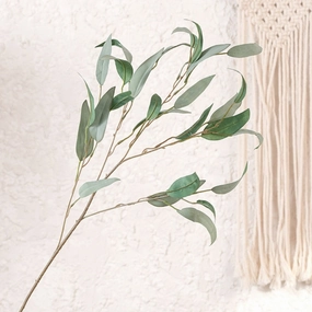 Eucalyptus Artificial Foliage 90cm Stem Grey Green EUCALYPTUS0013,dried artificial flower