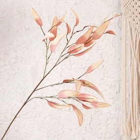 Eucalyptus Artificial Foliage 90cm Stem Peach EUCALYPTUS0014,dried artificial flower