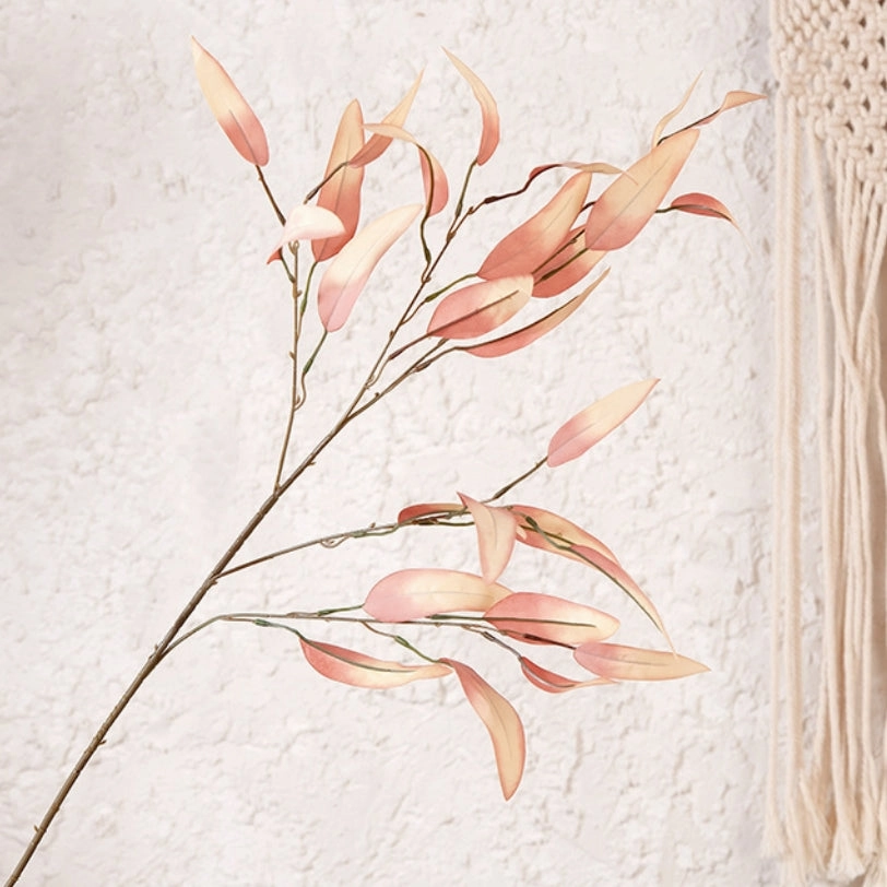 Eucalyptus Artificial Foliage 90cm Stem Peach EUCALYPTUS0014,dried artificial flower