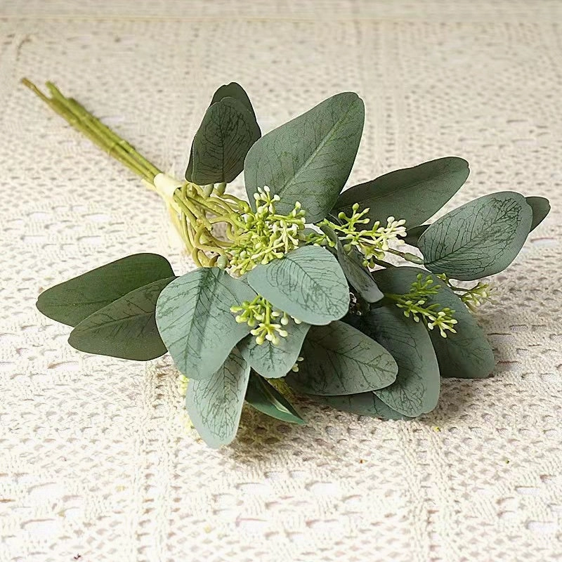 Eucalyptus Artificial Silk Greenery 37cm Bunch EUCALYPTUS010