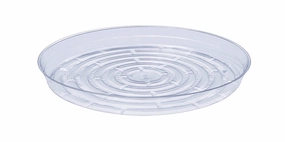 Everspring Vinyl Saucer Clear Round,terracotta plant pot
