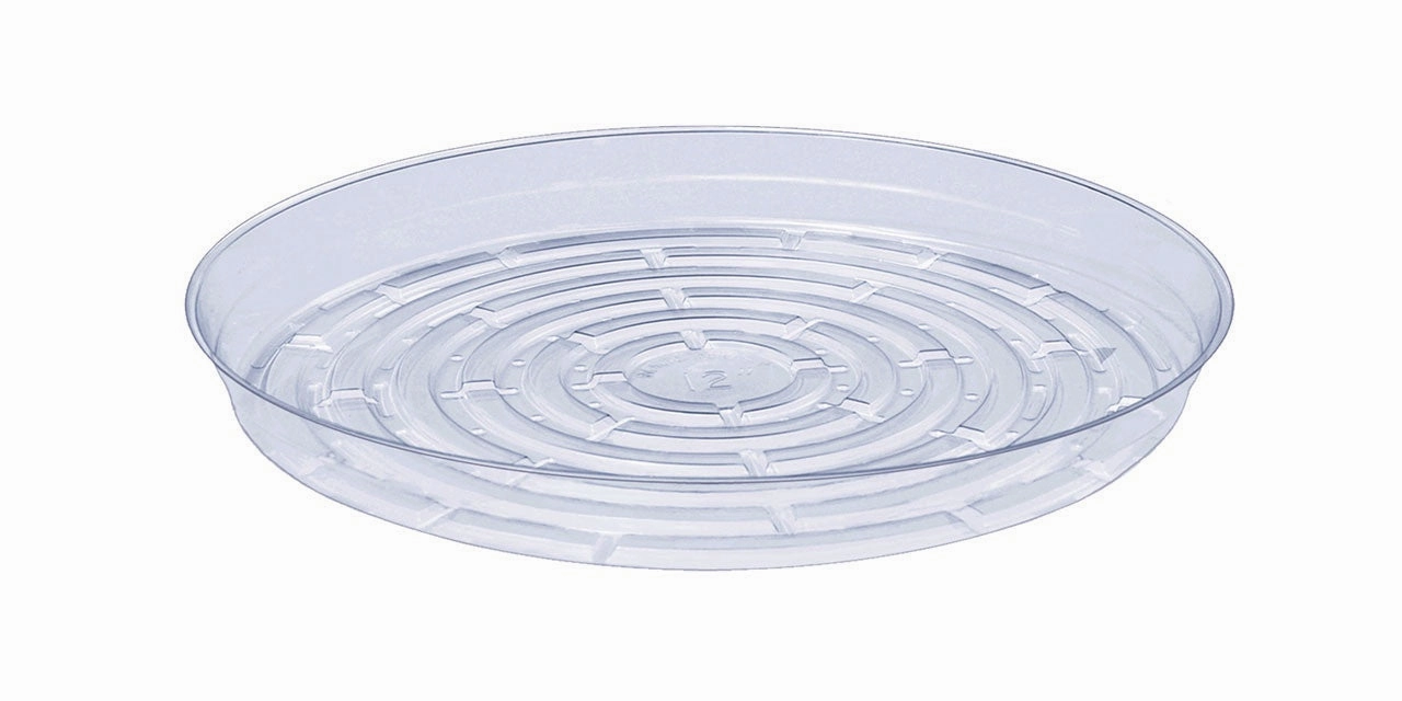 Everspring Vinyl Saucer Clear Round,terracotta plant pot