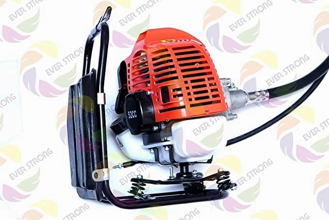 Everstrong Heavy Duty 52CC/1900W Engine Backpack Brush Cutter with Attachments (Petrol & 2T Oil Powered)