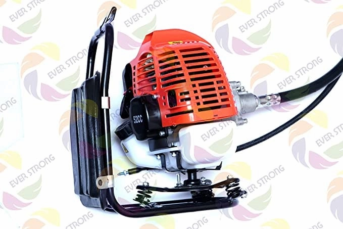 Everstrong Heavy Duty 52CC/1900W Engine Backpack Brush Cutter with Attachments (Petrol & 2T Oil Powered)