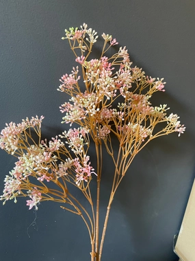 Extra large long stem PINK filler rice artificial flower bouquet  