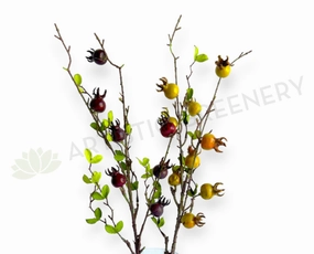 F0081 Mini Pomegranate  Spray 61cm 2 Colours,artificial flower bouquet 
