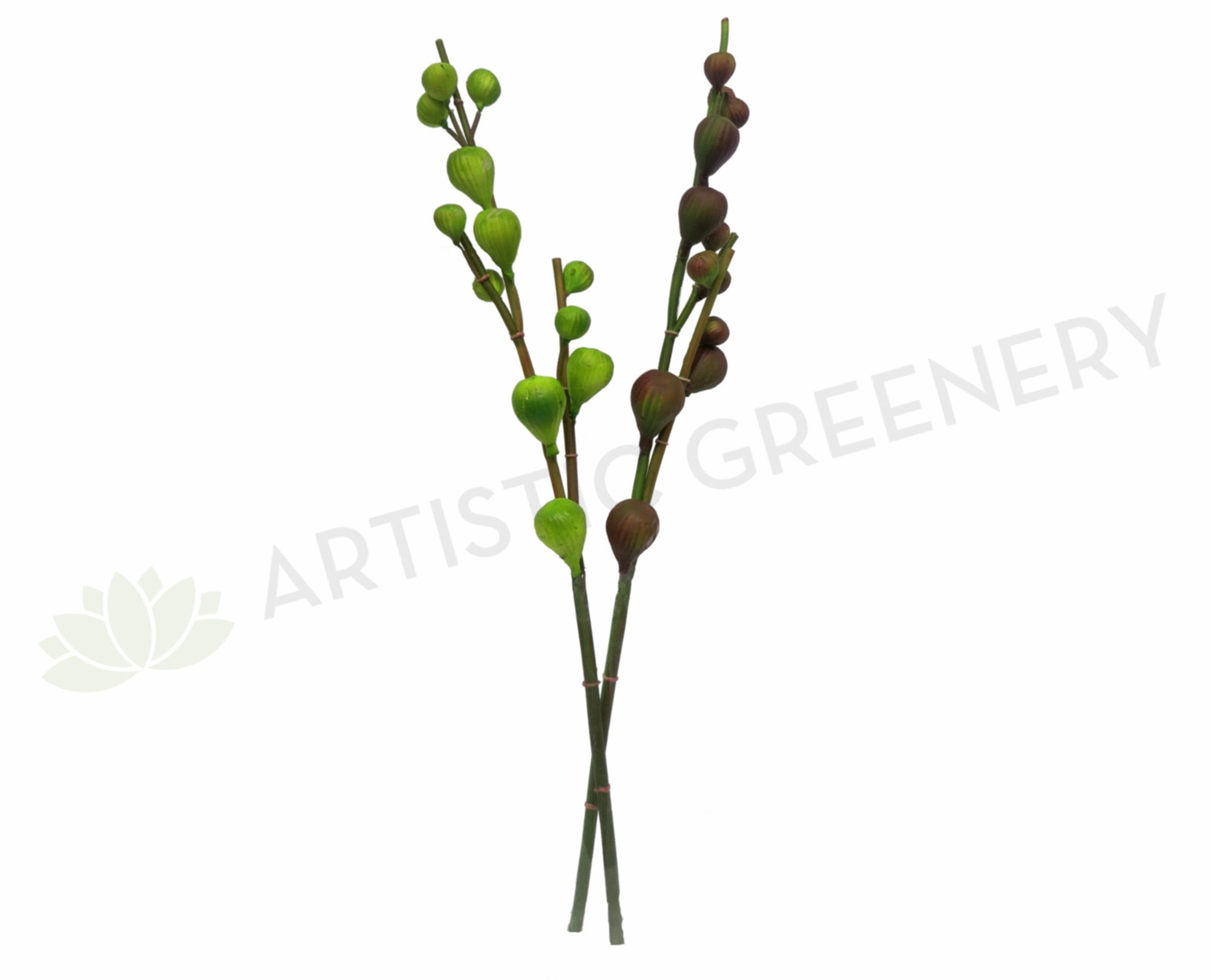 F0129 Fig Sprig 78cm Green / Purple,artificial flower bouquet 