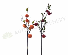 F0264 Artificial Persimmon  & F0265 Pomegranate Fruit Spray,garden field mower