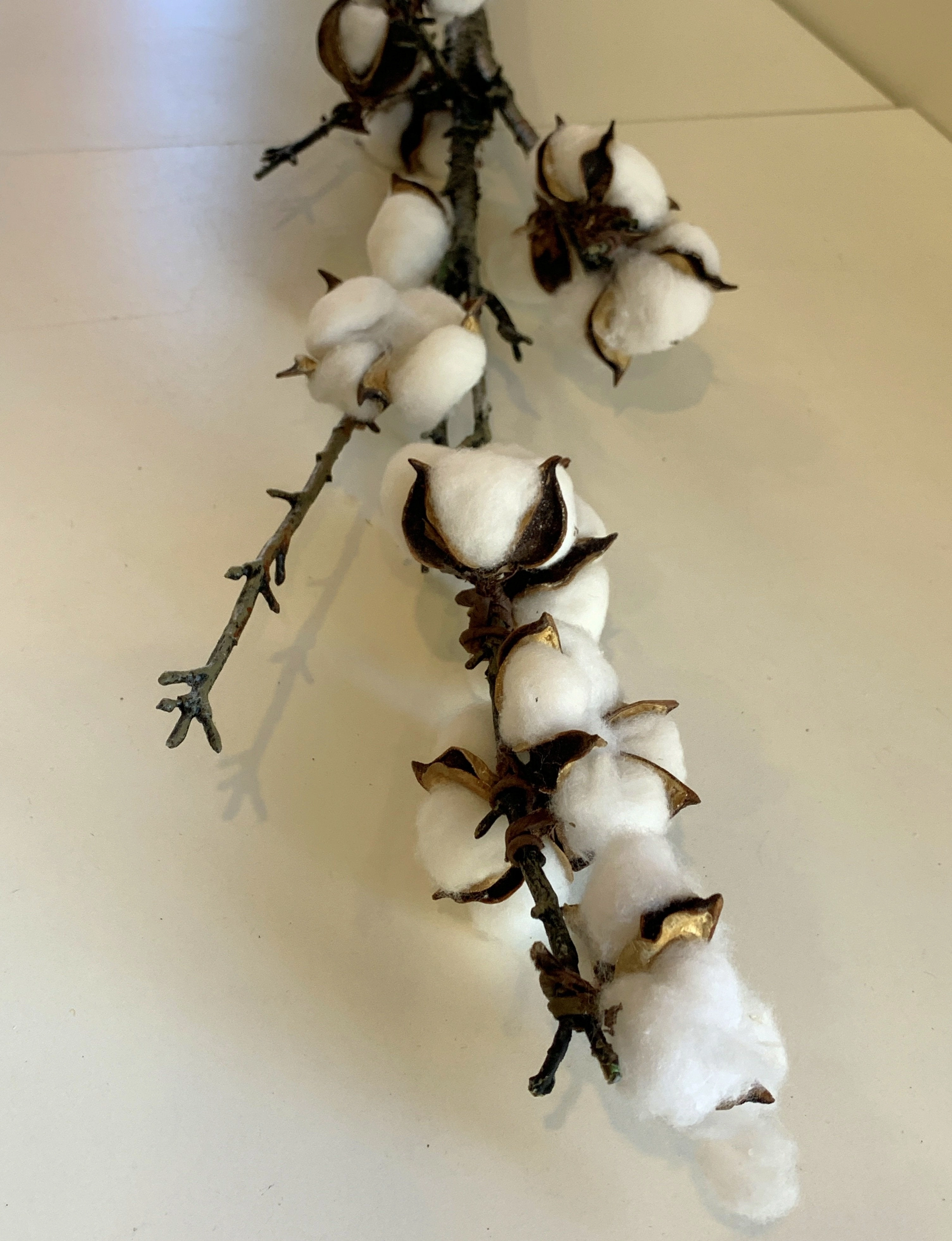 F0277 Artificial Cotton Flower Spray  Available in 2 Styles 110cm/78cm