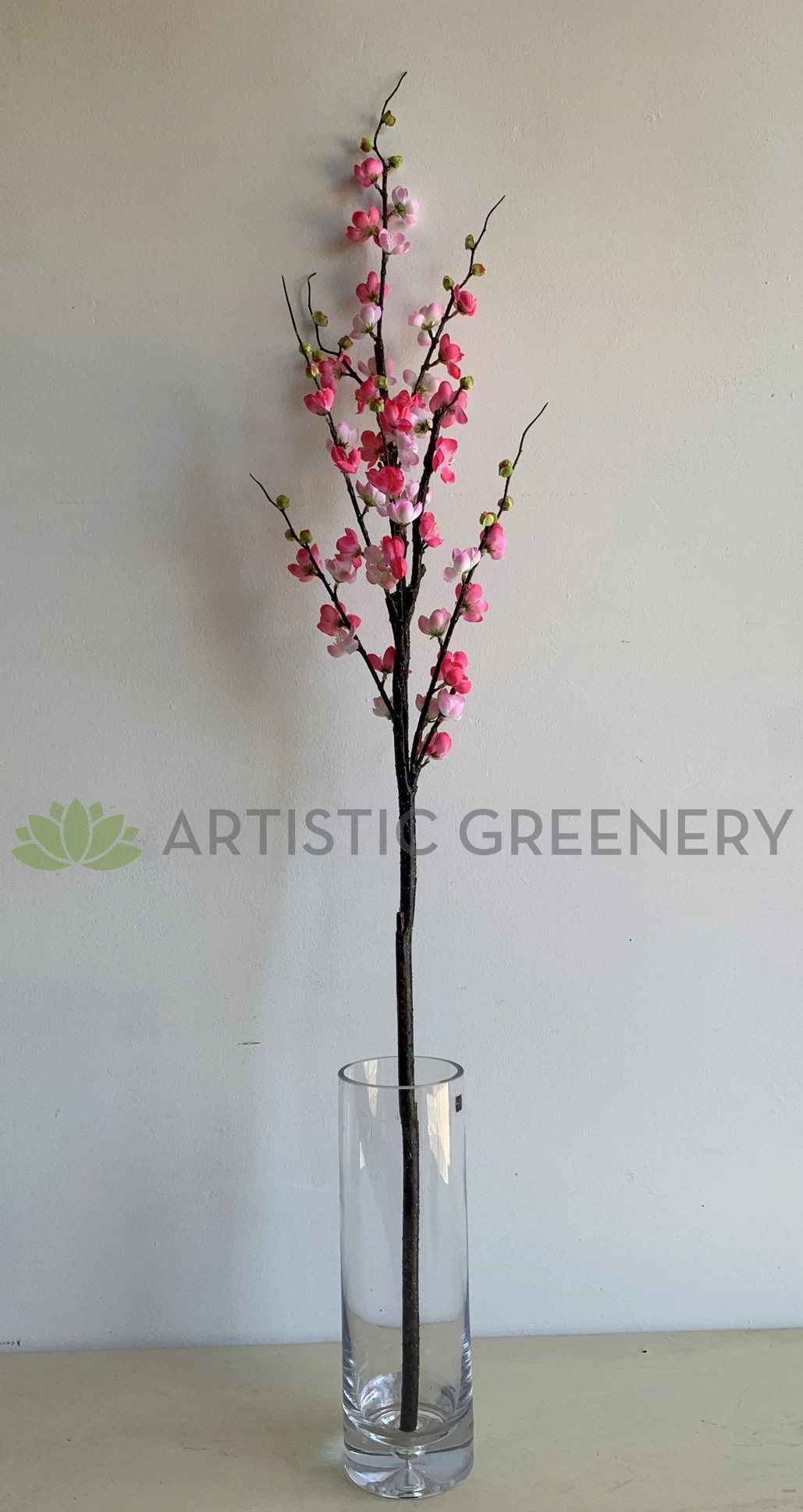 F0371 Cherry Blossom Branch 120cm Bright Pink