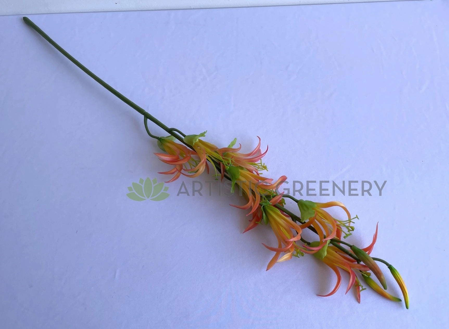 F0390 Orange Tropical Flower Stem 83cm