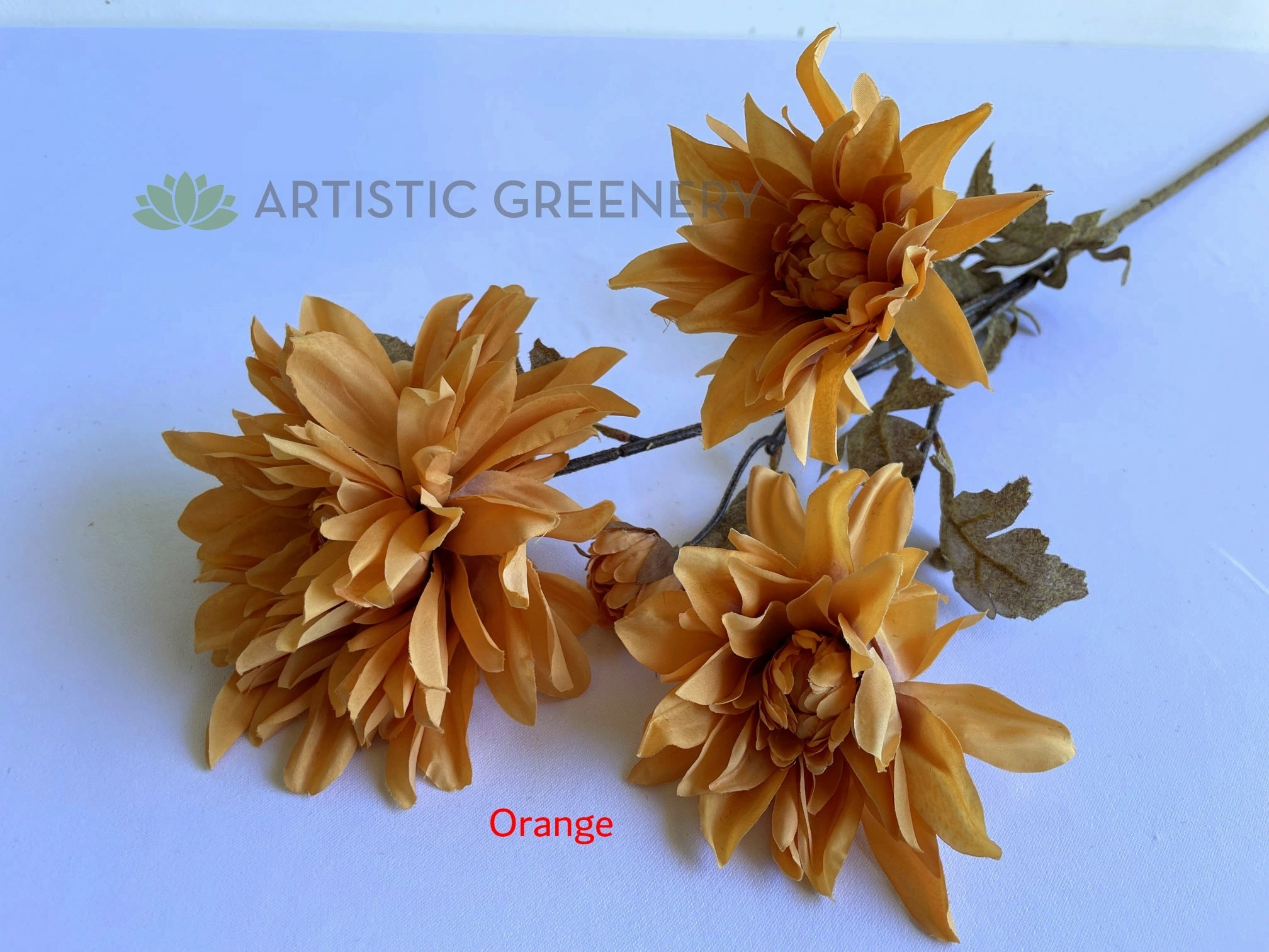 F0398 Dahlia Spray 105cm 3 Colours