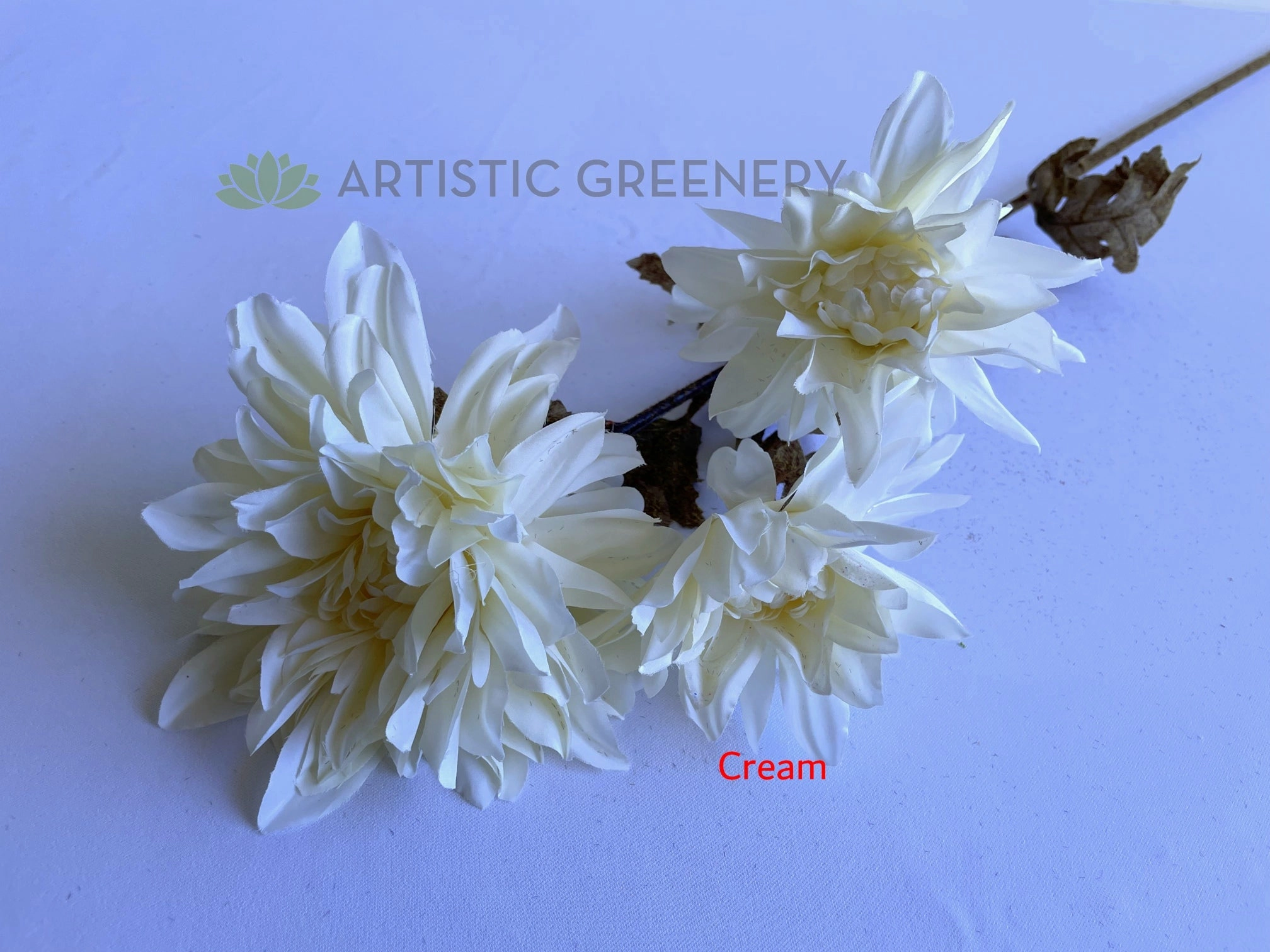 F0398 Dahlia Spray 105cm 3 Colours