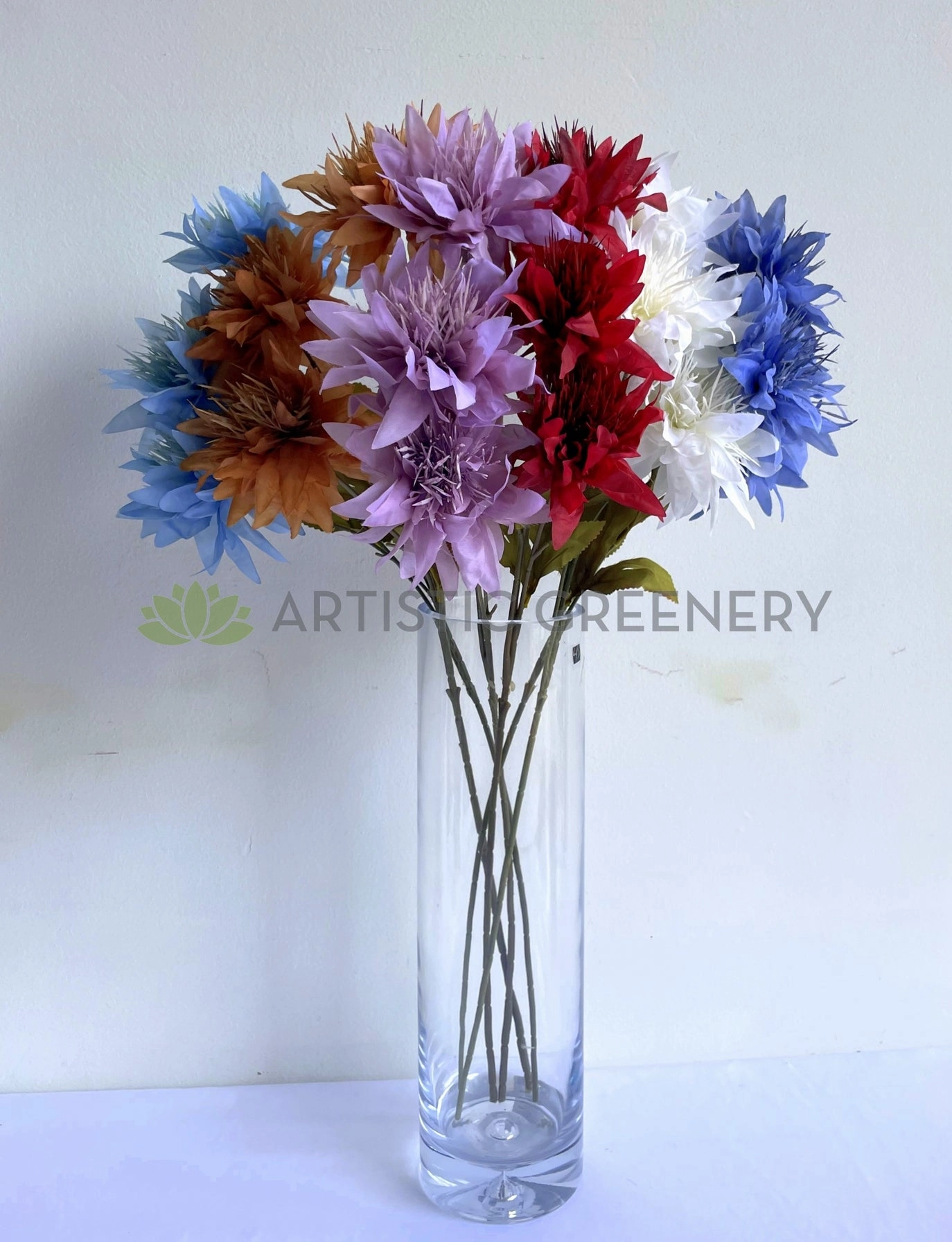 F0403 French Chrysanthemum Spray 67cm 6 Colours