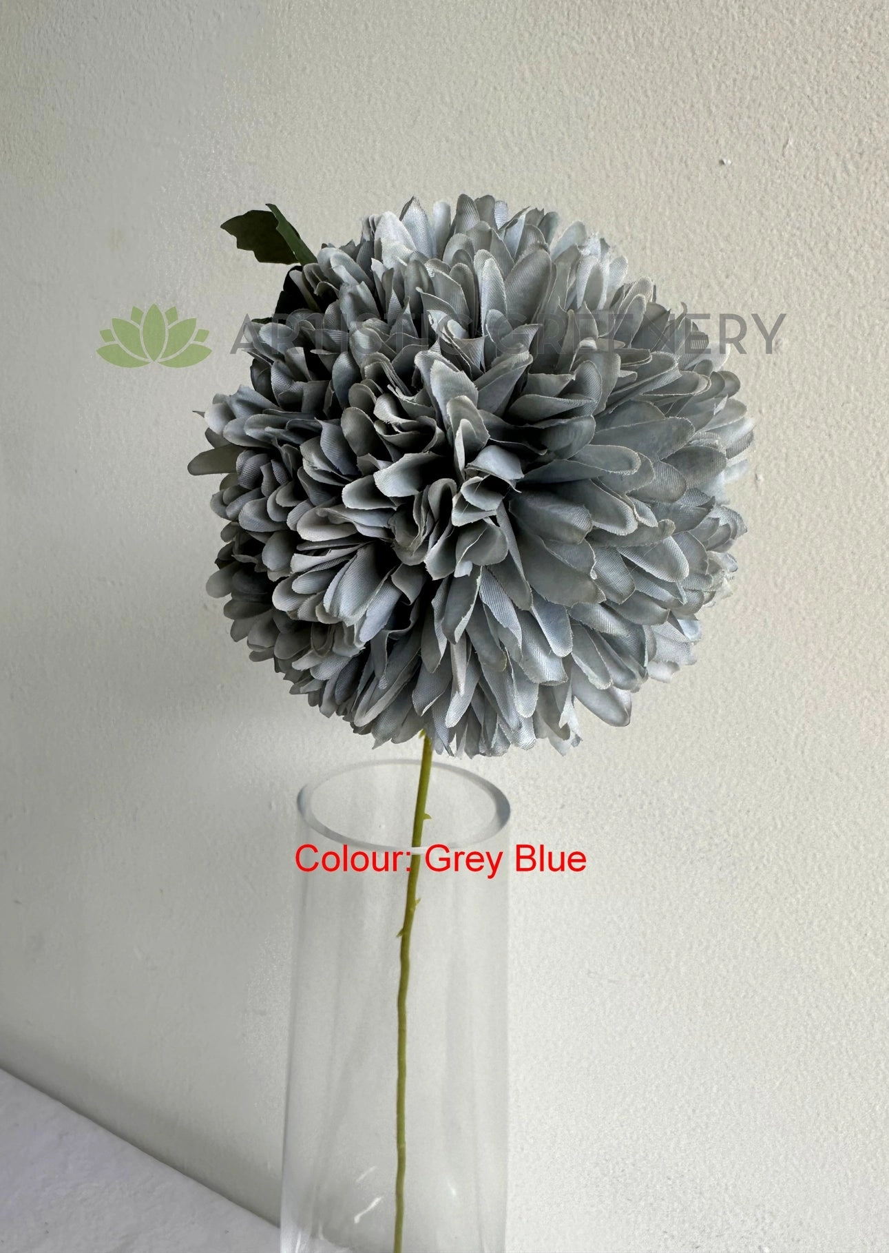 F0429 Pompom Chrysanthemum Stem 52cm 6 colours