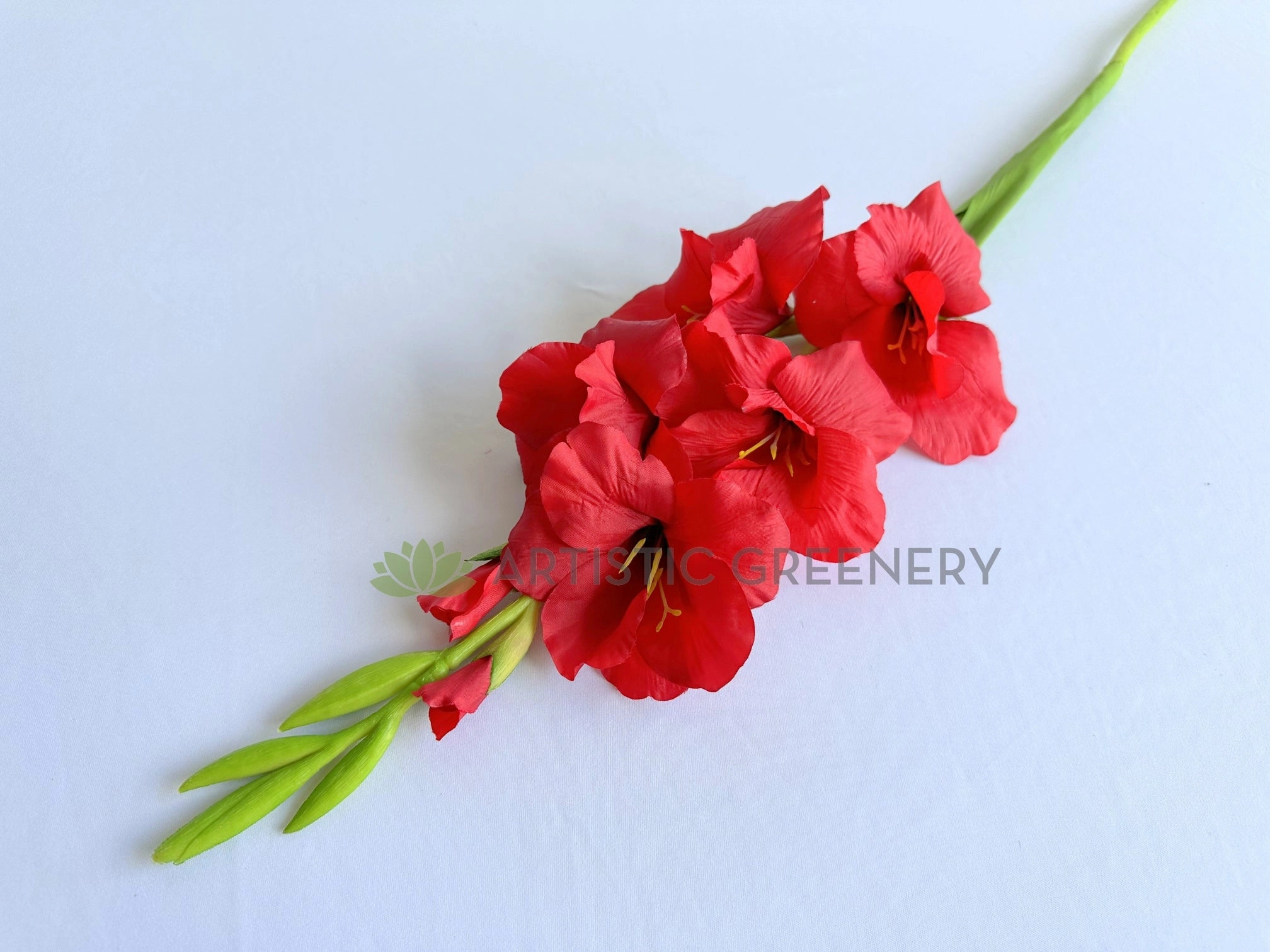 F0468 Gladiolus Spray 93cm Red