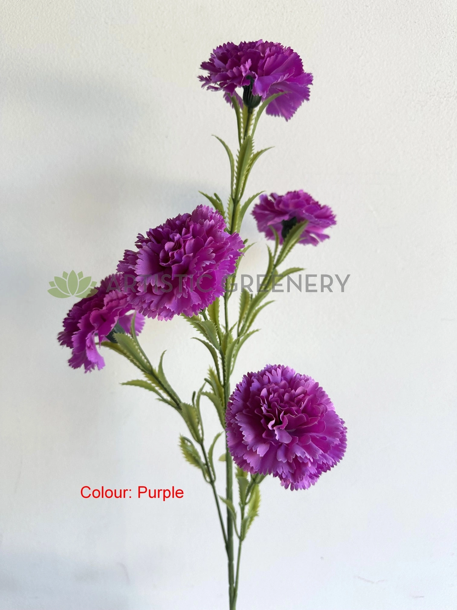 F0469 Carnation Spray 90cm Pink / Purple