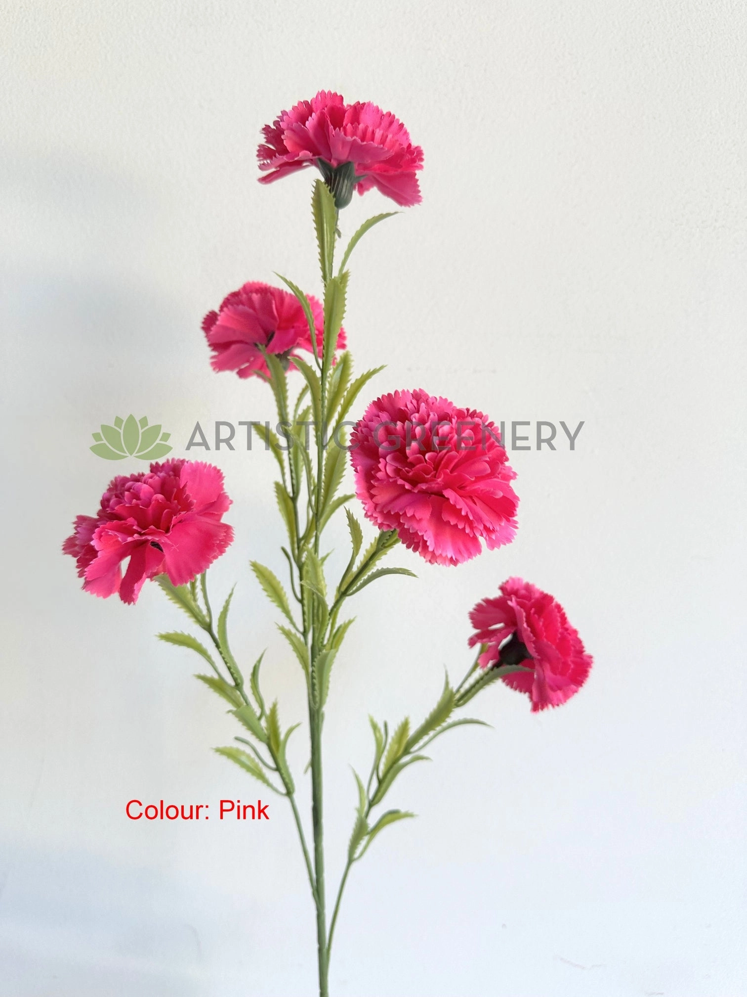 F0469 Carnation Spray 90cm Pink / Purple