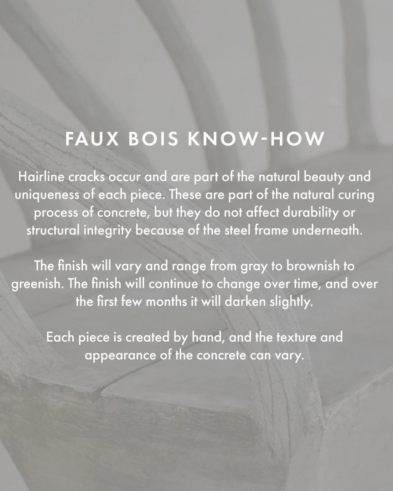 Faux Bois Large Concrete Bird Bath