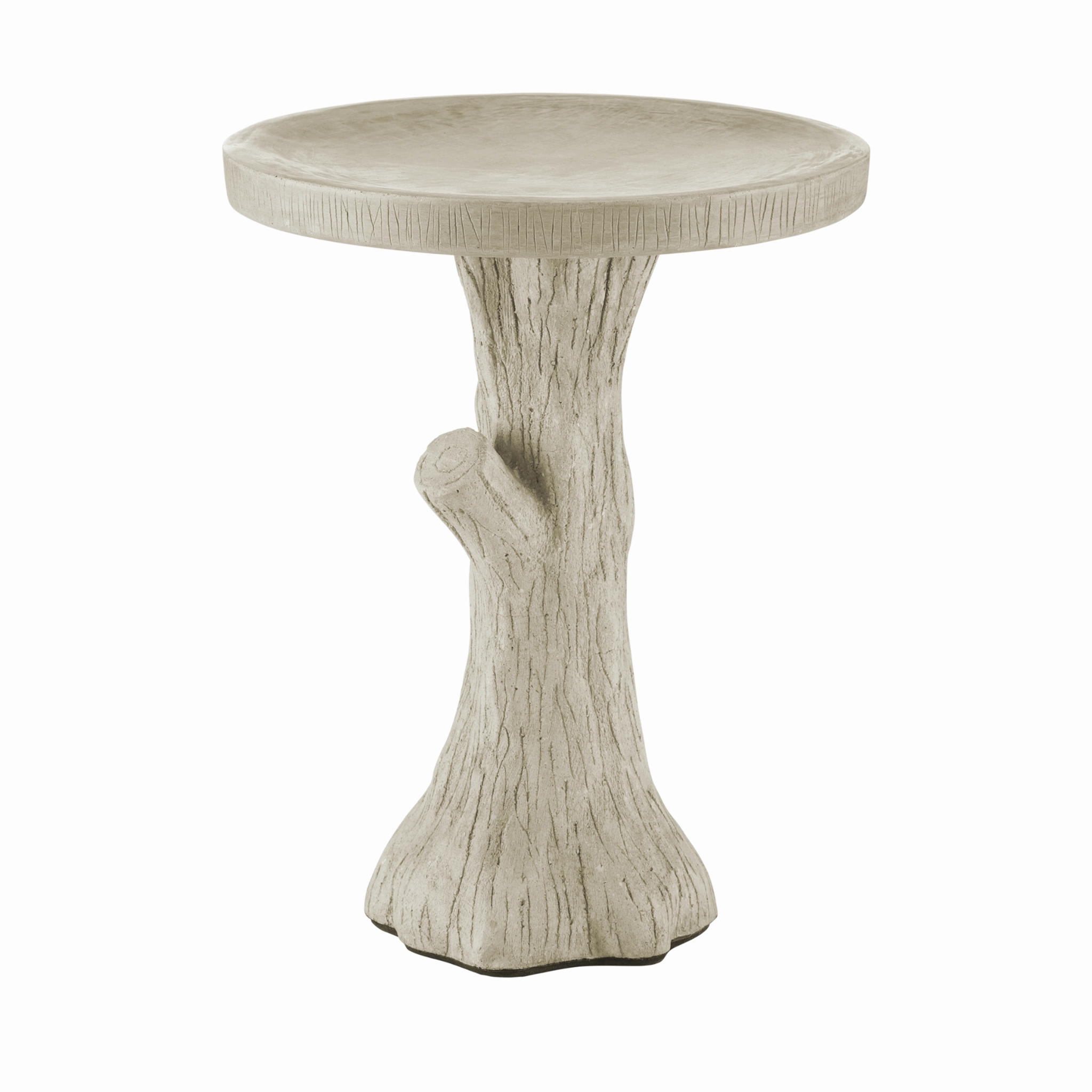 Faux Bois Medium Concrete Bird Bath,planting accessories kit