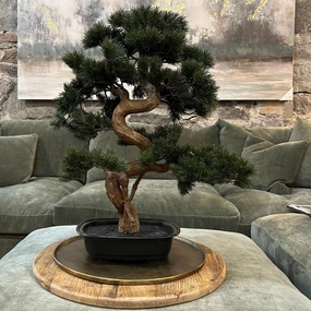 Faux Pine Bonsai Tree 65cm,dried artificial flower