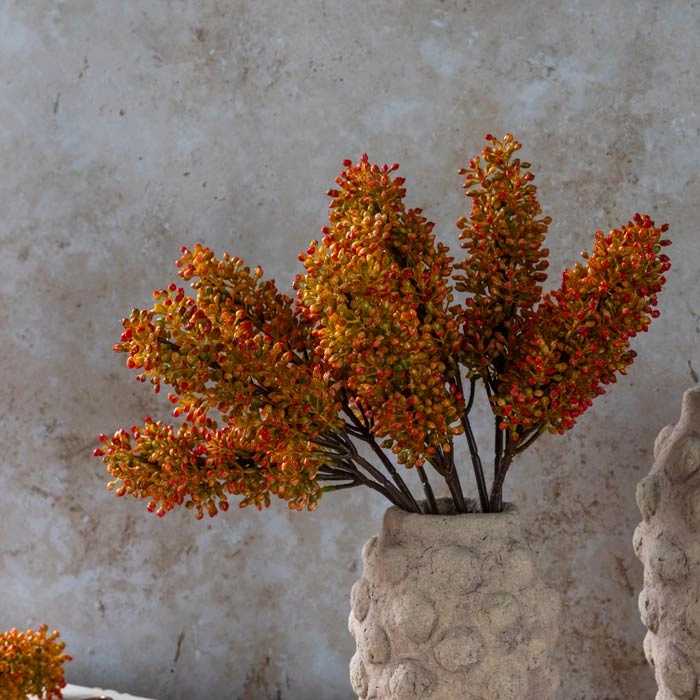 Faux Sorghum Stem Sunset 46cm