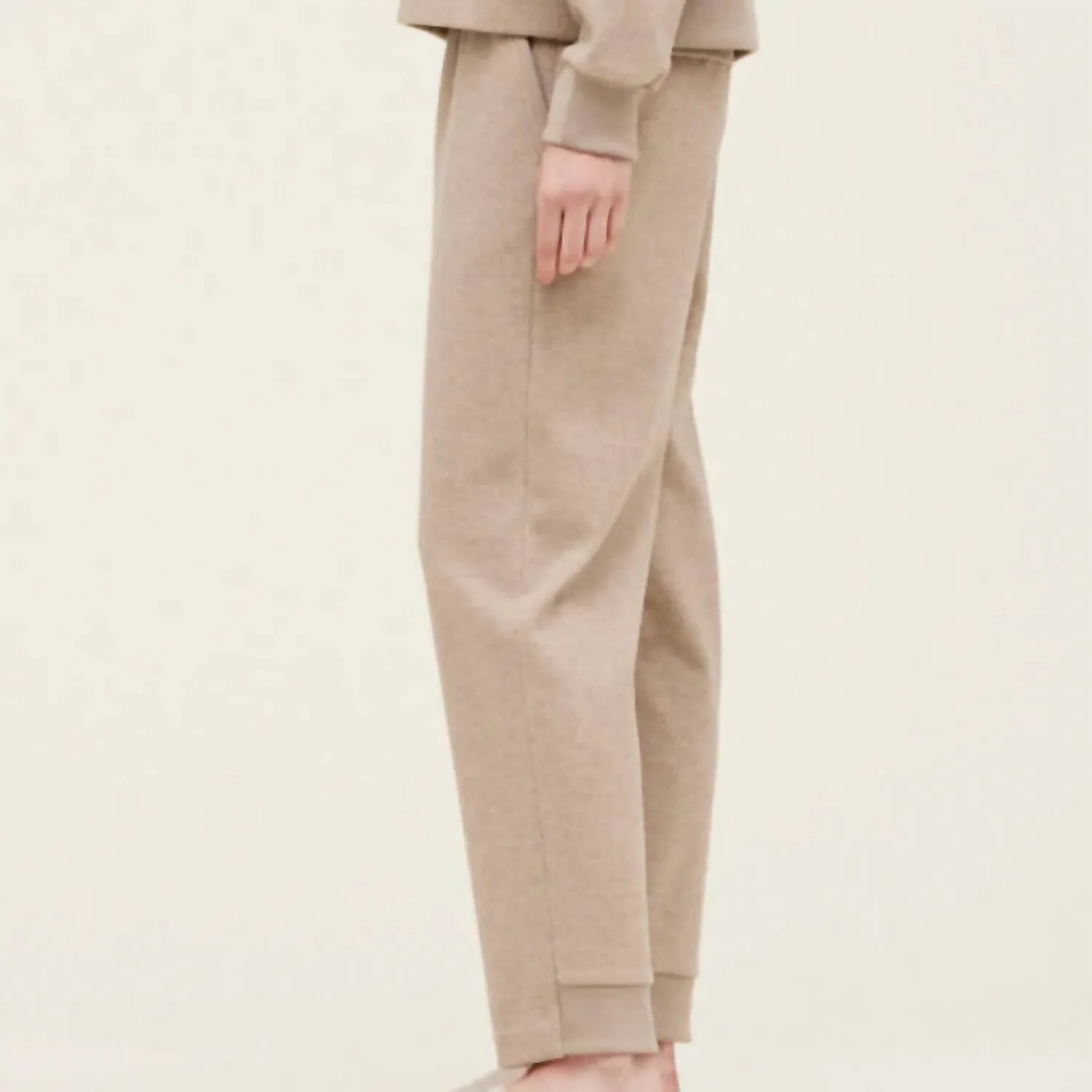 Filzhose in Beige