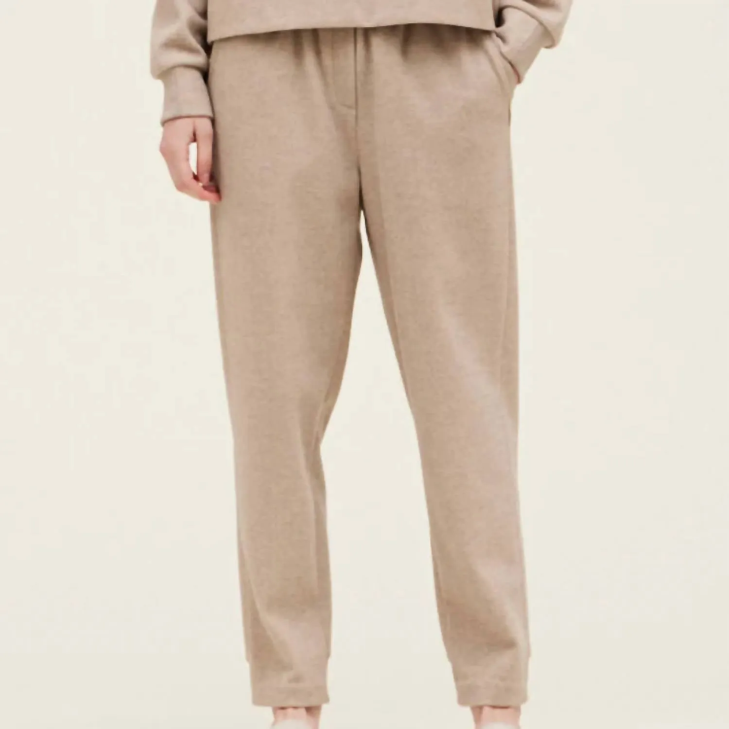 Filzhose in Beige