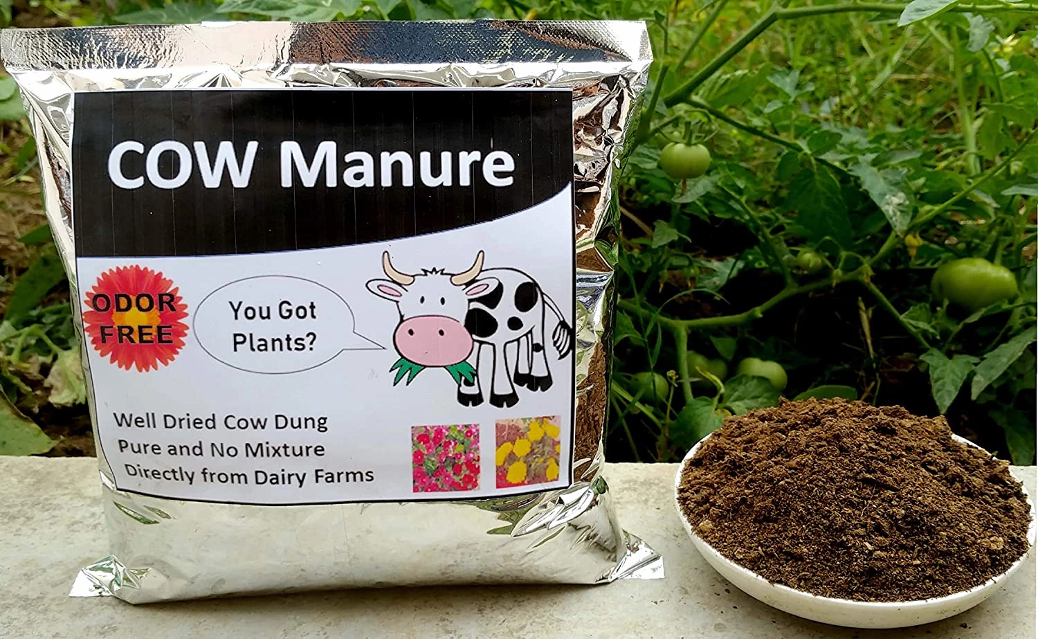 Fertile Nutrient Rich Black Soil and Dried Cow Manure (2.5 Kg   2 Kg) With Free Seeds