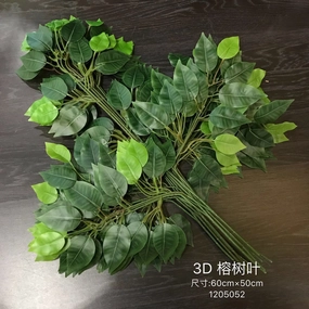 Ficus Leaf artificial greenery benjamina artificial flower bouquet  