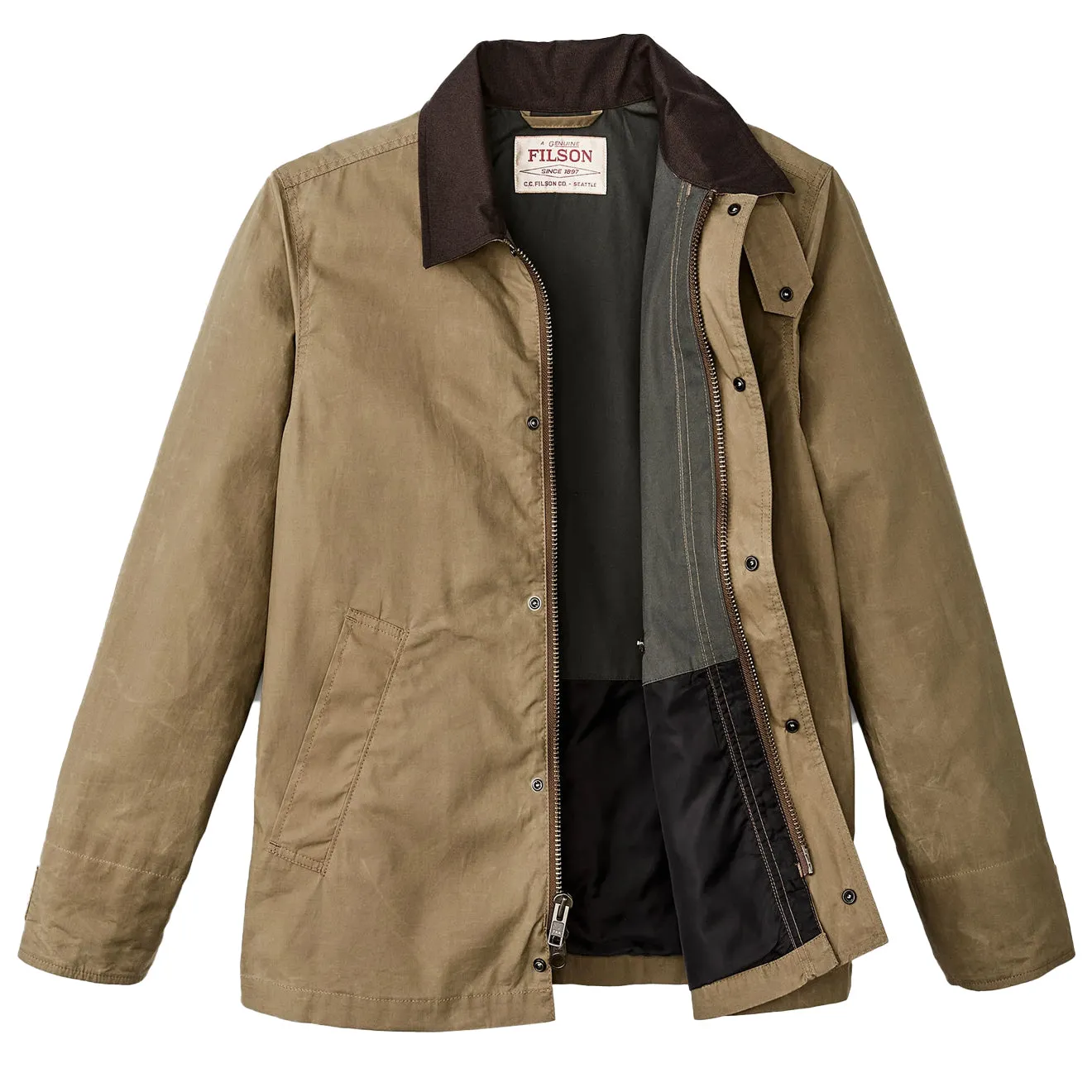 Filson Ranger Kurze Feldjacke Dunkelbeige