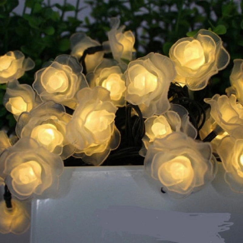 Floral Garden Multi-Color Solar Powered LED Strips
