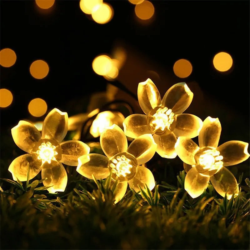 Floral Garden Multi-Color Solar Powered LED Strips