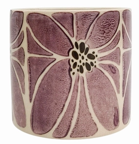 Florence Planter Purple,terracotta plant pot
