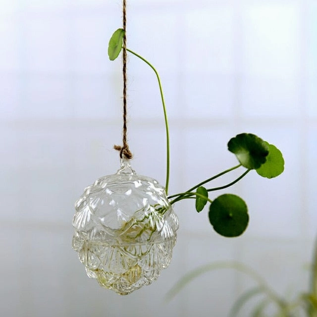 Flower Hanging Vase Glass