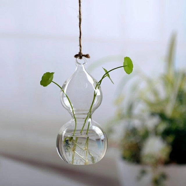 Flower Hanging Vase Glass