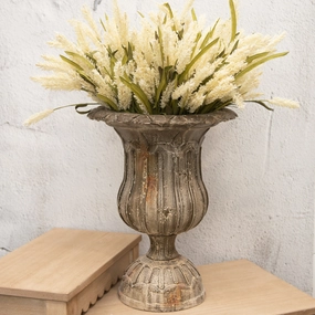 Fluted Planter Urn,classic ceramic flowerpot